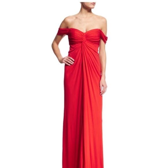 NWOT DAVID MEISTER Off the shoulder evening gown - Picture 1 of 8